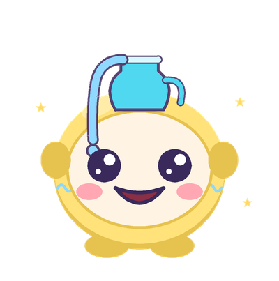 水瓶座のキャラクター(2位・にっこり+きらきら)